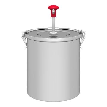 Basmalı Sos Pompasi, Paslanmaz Çelik Kilitli Hazne, 10 L