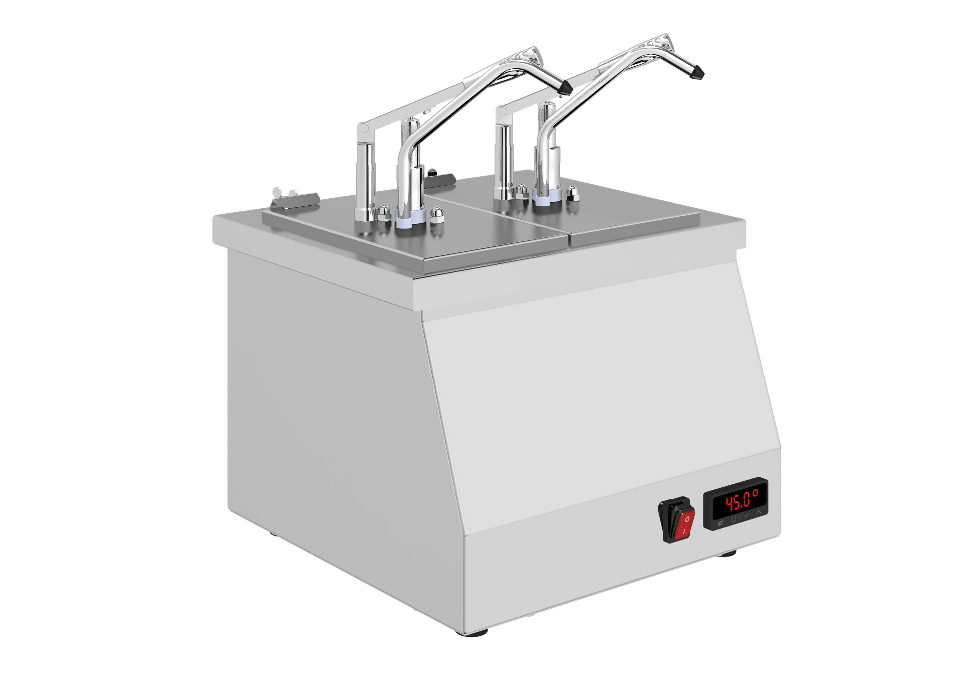 GN 1/4 2' li Benmari Isıtmalı Sos Pompası / Dijital Termostatlı